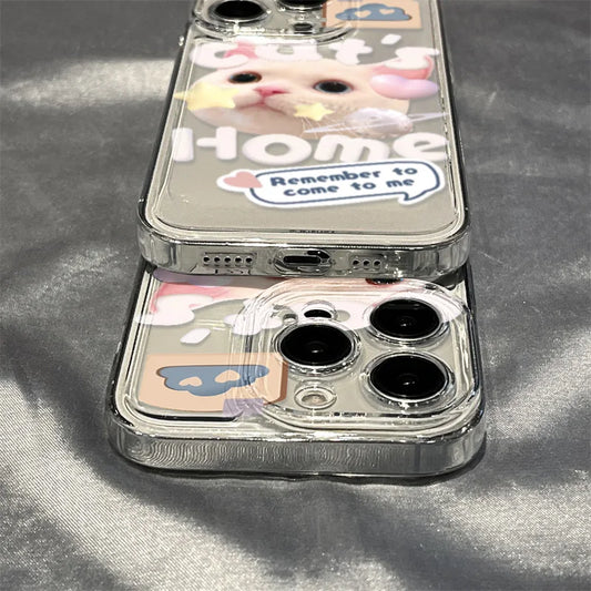 Cute Cat Animal Phone Case For iPhone
