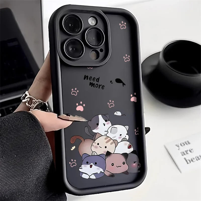 Cute Cartoon Cat Phone Case