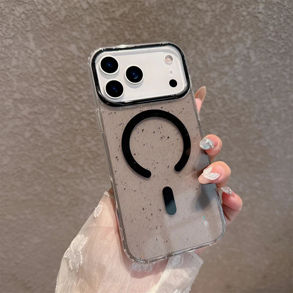 Jelly Glitter For Magsafe Wireless Charging Case For iPhone