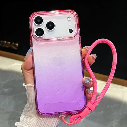 Gradient Colorful Transparent Phone Case For iPhone