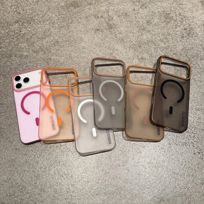 Soft For magsafe Wireless Charge Shockproof Phone Case For iPhone