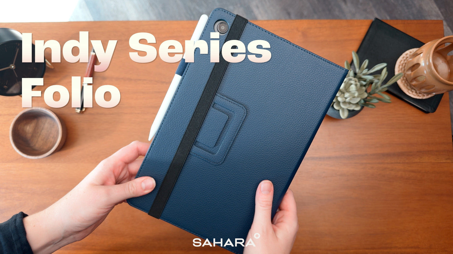 Samsung Galaxy Tab A11+ / A9+ Case - Bi-Fold Folio, Hand Strap | Indy Series
