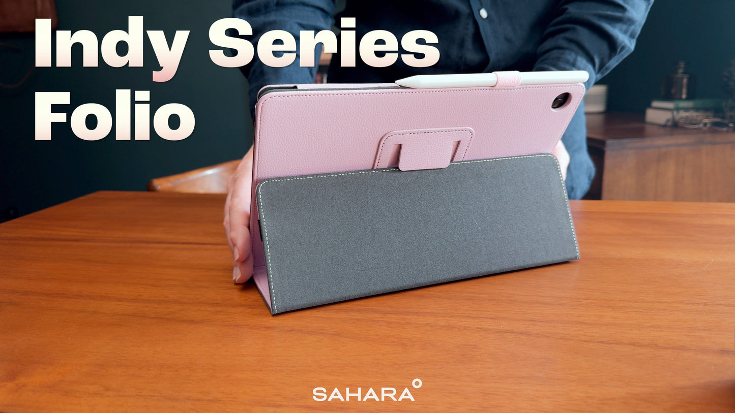 Samsung Galaxy Tab A11+ / A9+ Case - Bi-Fold Folio, Hand Strap | Indy Series