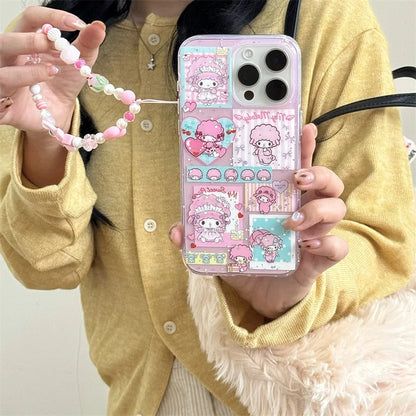 Korean Glitter Cute Sheep Phone Case For iPhone
