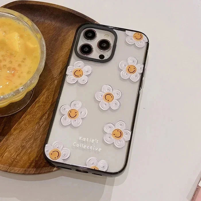 Acrylic Upgrade Border Daisy Phone Case