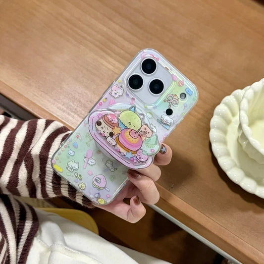 Korea Comic Cute Cartoon Animal Magsafe Wireless Charge Case For iPhone