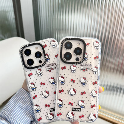White Cute Mini Red Bow Hello Kitty Phone Case