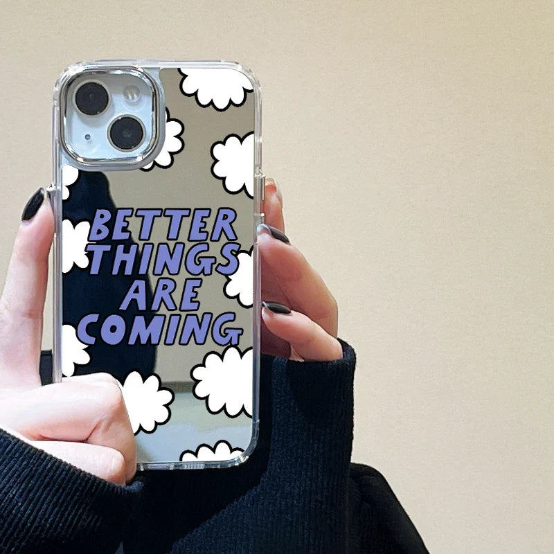 Moon Light Clouds Stars Mirror Phone Case