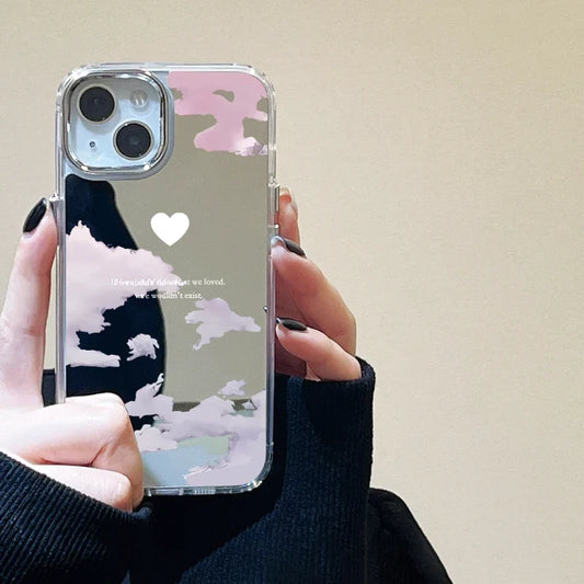 Moon Light Clouds Stars Mirror Phone Case