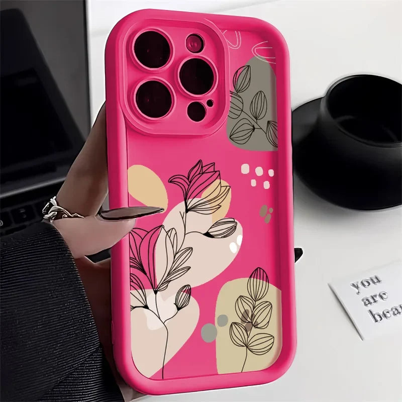 Abstract Plants Phone Case