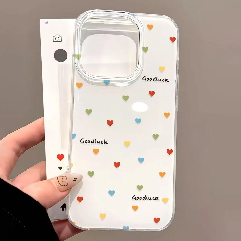 Ins Style Line Fruit Silicone Phone Case For iPhone