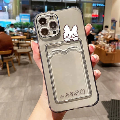 Card Holder Wallet Phone Case For iPhone