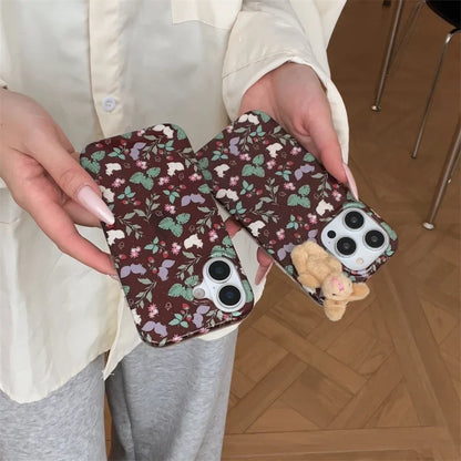 Korean Ins Cute Flower Phone Case For iPhone