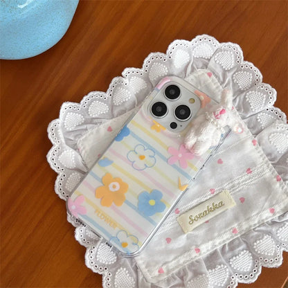 Korean Ins Cute Flower Phone Case For iPhone