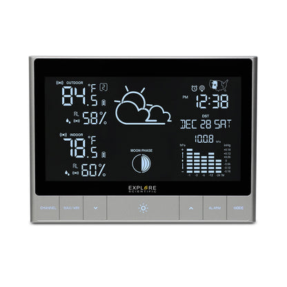CrystalVision Advanced Weather Station with LED Touch Keys