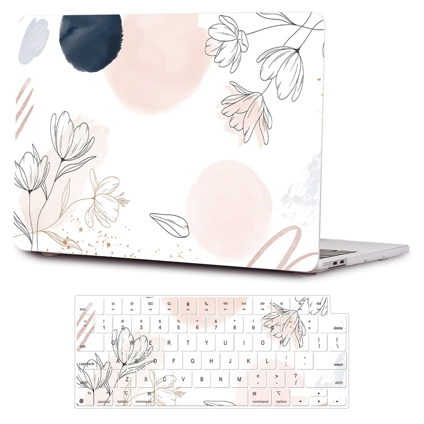 MacBook Pro Case 13-inch - Watercolor Floral Design