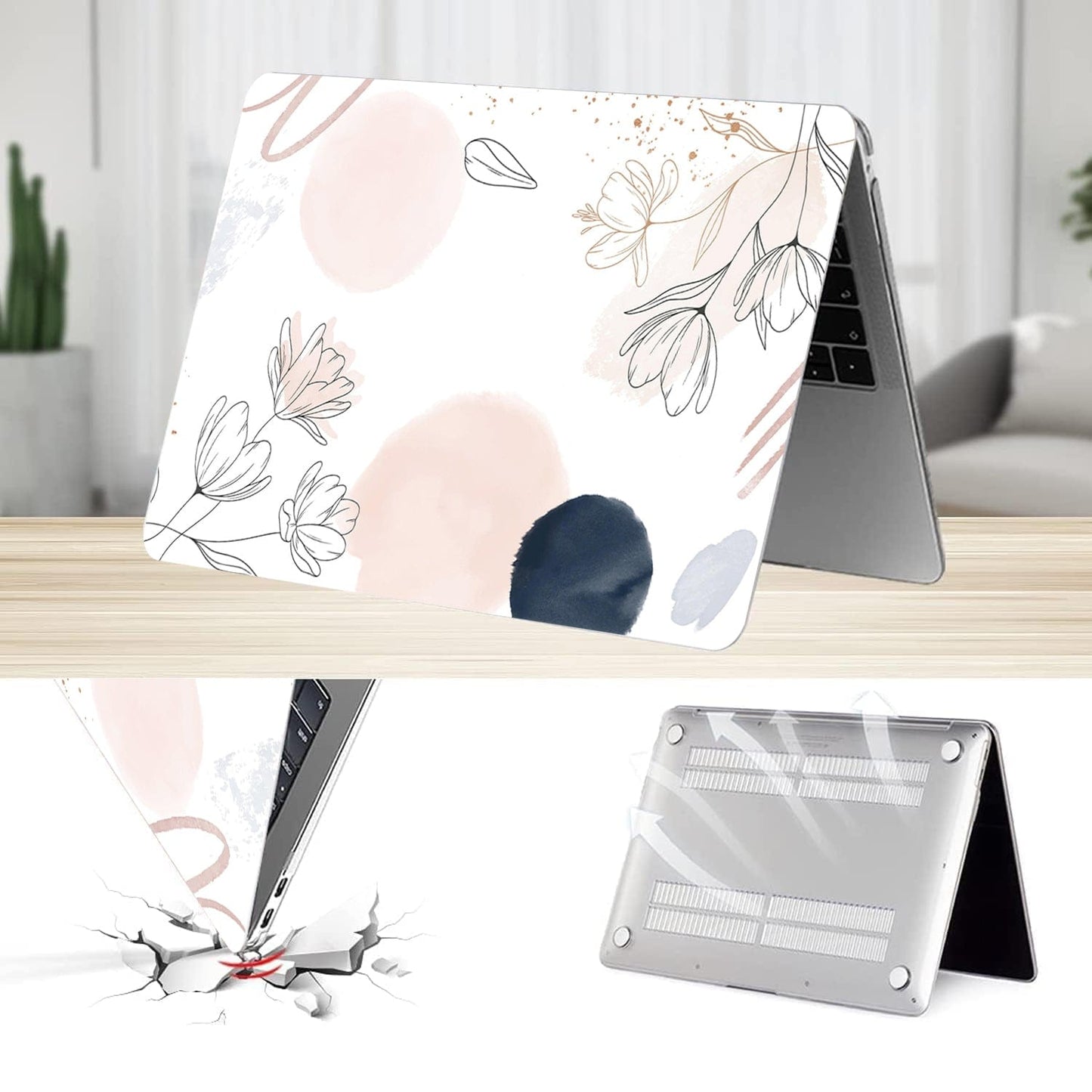 MacBook Pro Case 13-inch - Watercolor Floral Design