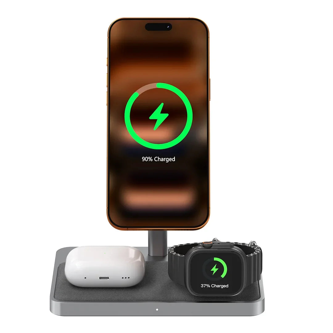 ZIKE Z557C 3-in-1 Magnetic Wireless Charging Stand