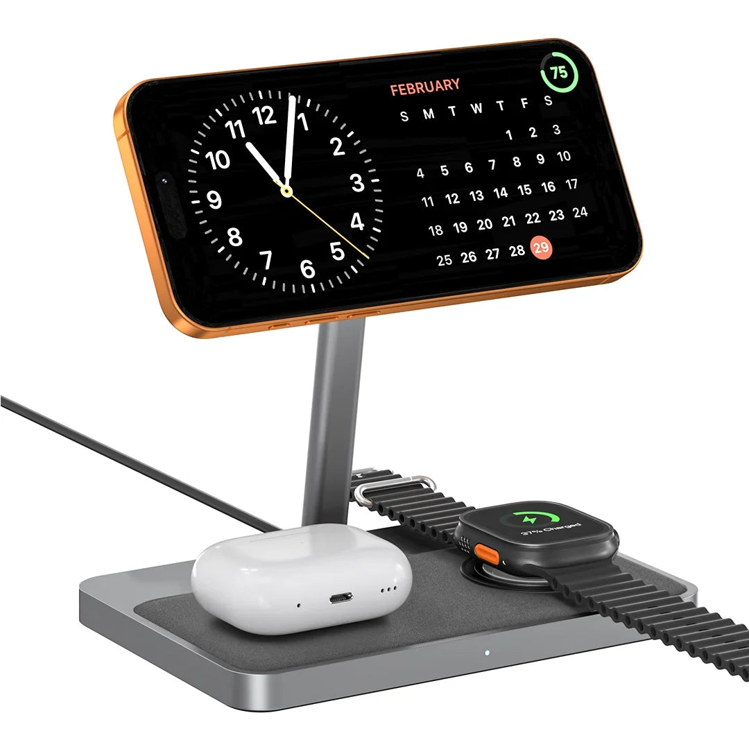 ZIKE Z557C 3-in-1 Magnetic Wireless Charging Stand