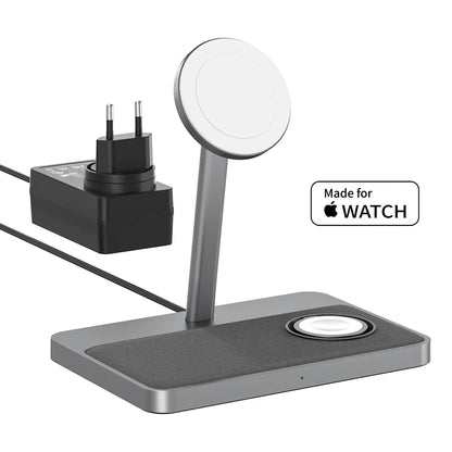 ZIKE Z557C 3-in-1 Magnetic Wireless Charging Stand