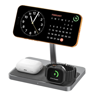 ZIKE Z557C 3-in-1 Magnetic Wireless Charging Stand