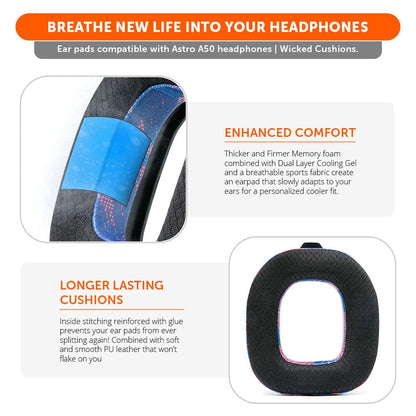 Astro A50 Gen 4, Gen 5 and A50X Earpads - WC FreeZe Cooling Gel