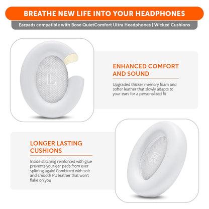 Bose QuietComfort Ultra Gen 1 & Gen 2 Earpads - WC PadZ QC Ultra
