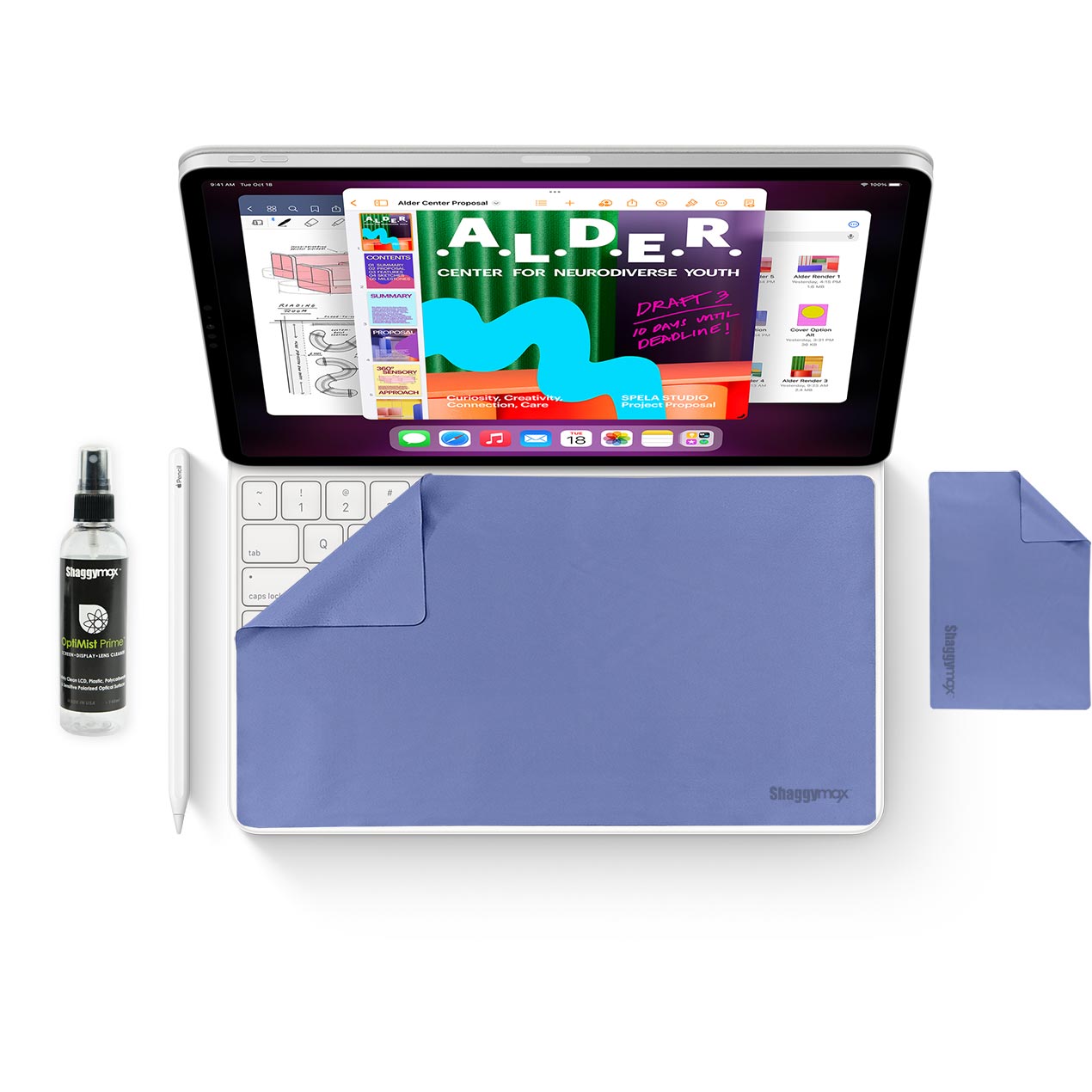 iPad 11" UnderWare Pac OptiMist Prime Cleaning Kit
