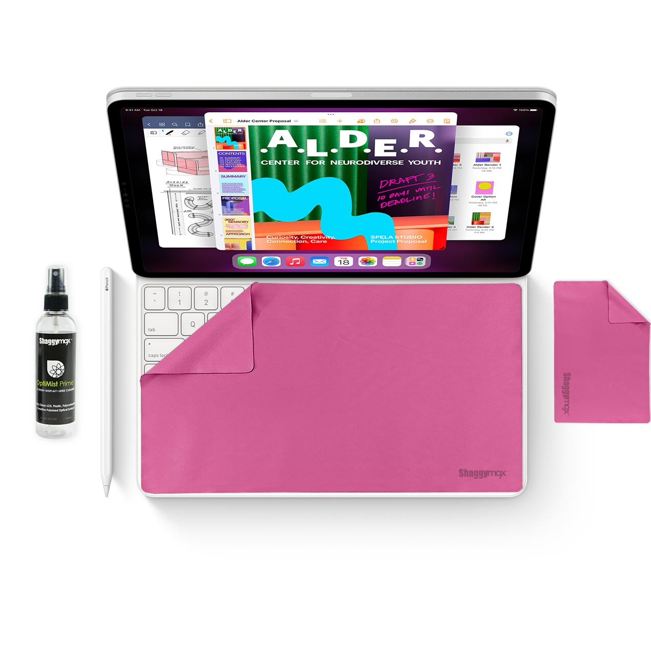 iPad 11" UnderWare Pac OptiMist Prime Cleaning Kit