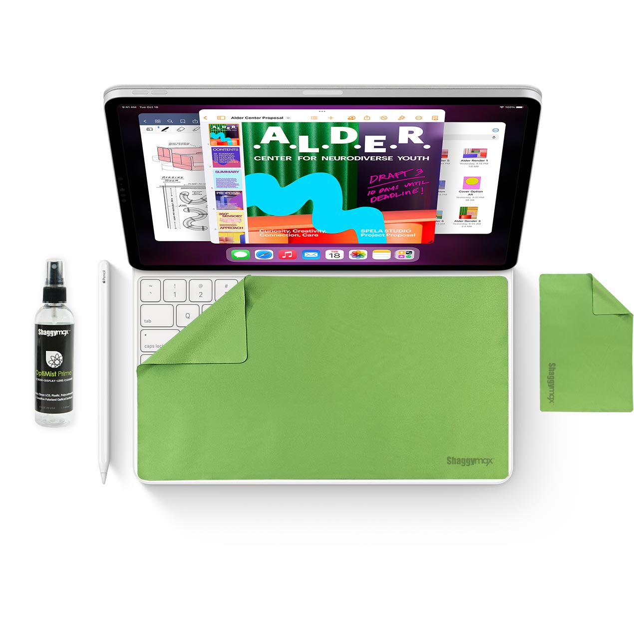 iPad 11" UnderWare Pac OptiMist Prime Cleaning Kit