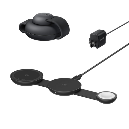Anker MagGo Wireless Charging Station (3-in-1, Foldable Pad)