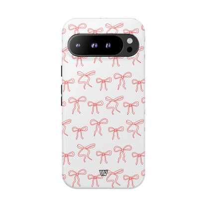 RED RIBBON CHARM | Tough Phone Case