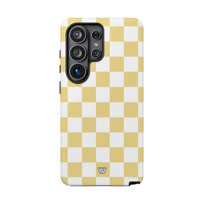 BANANA YELLOW CHECKERBOARD | Tough Phone Case
