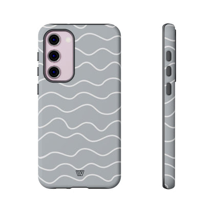 GRAY WAVES | Tough Phone Case