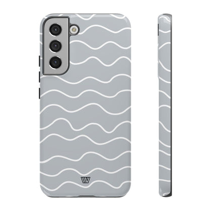 GRAY WAVES | Tough Phone Case
