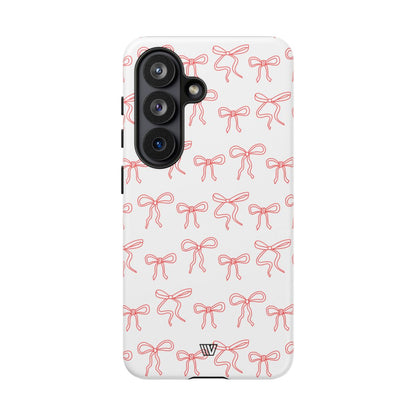 RED RIBBON CHARM | Tough Phone Case