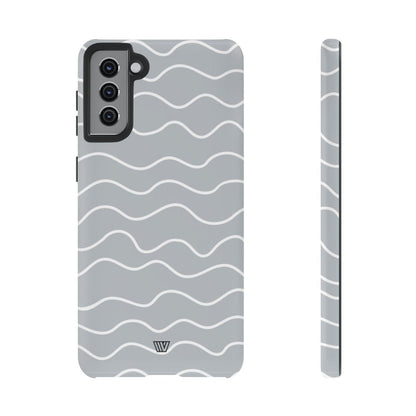 GRAY WAVES | Tough Phone Case