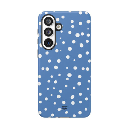DUSTY BLUE DOTS | Tough Phone Case