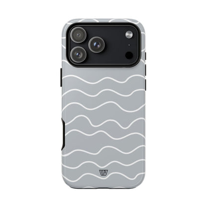 GRAY WAVES | Tough Phone Case