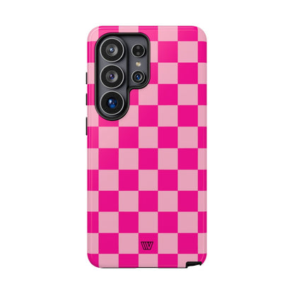 HOT PINK CHECKERBOARD | Tough Phone Case
