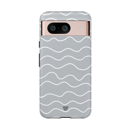 GRAY WAVES | Tough Phone Case