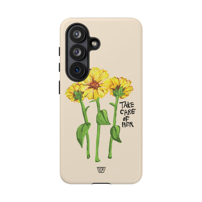 TAKE CARE OF HER | Tough Phone Case