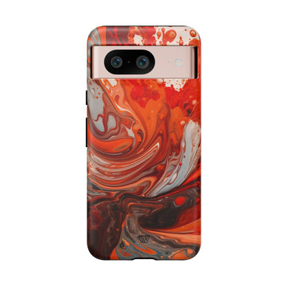 WHITE FIRE PAINT SWIRL | Tough Phone Case