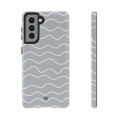 GRAY WAVES | Tough Phone Case