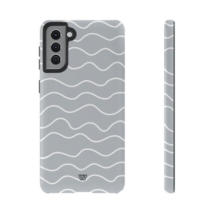 GRAY WAVES | Tough Phone Case