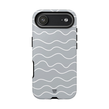 GRAY WAVES | Tough Phone Case