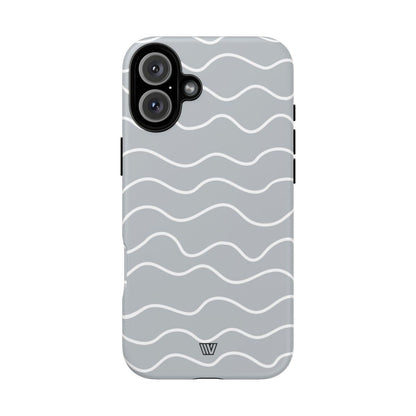 GRAY WAVES | Tough Phone Case