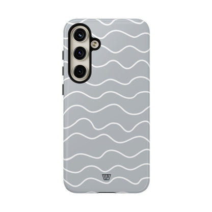 GRAY WAVES | Tough Phone Case