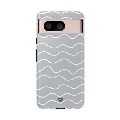 GRAY WAVES | Tough Phone Case