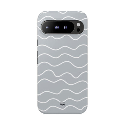 GRAY WAVES | Tough Phone Case
